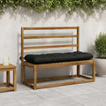 vidaXL Poduszka na ławkę VIANEN 100% poliester Czarny 120 x 40 x 12 cm