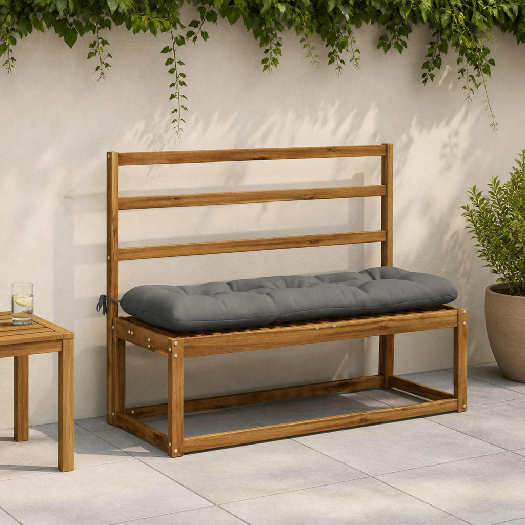 vidaXL Poduszka na ławkę VIANEN 100% poliester Szary 100 x 40 x 12 cm