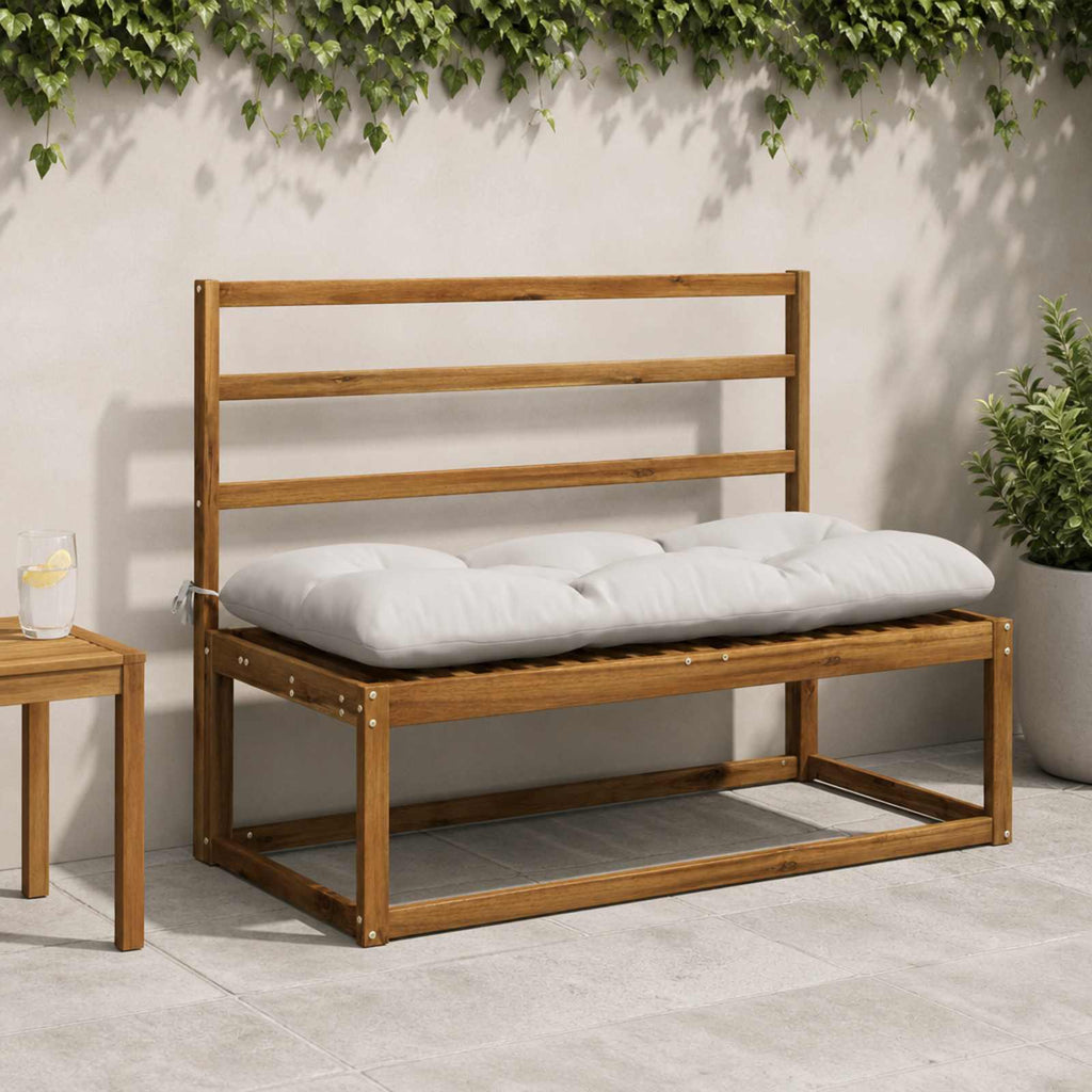 vidaXL Poduszka na ławkę VIANEN 100% poliester Biały 110 x 50 x 12 cm
