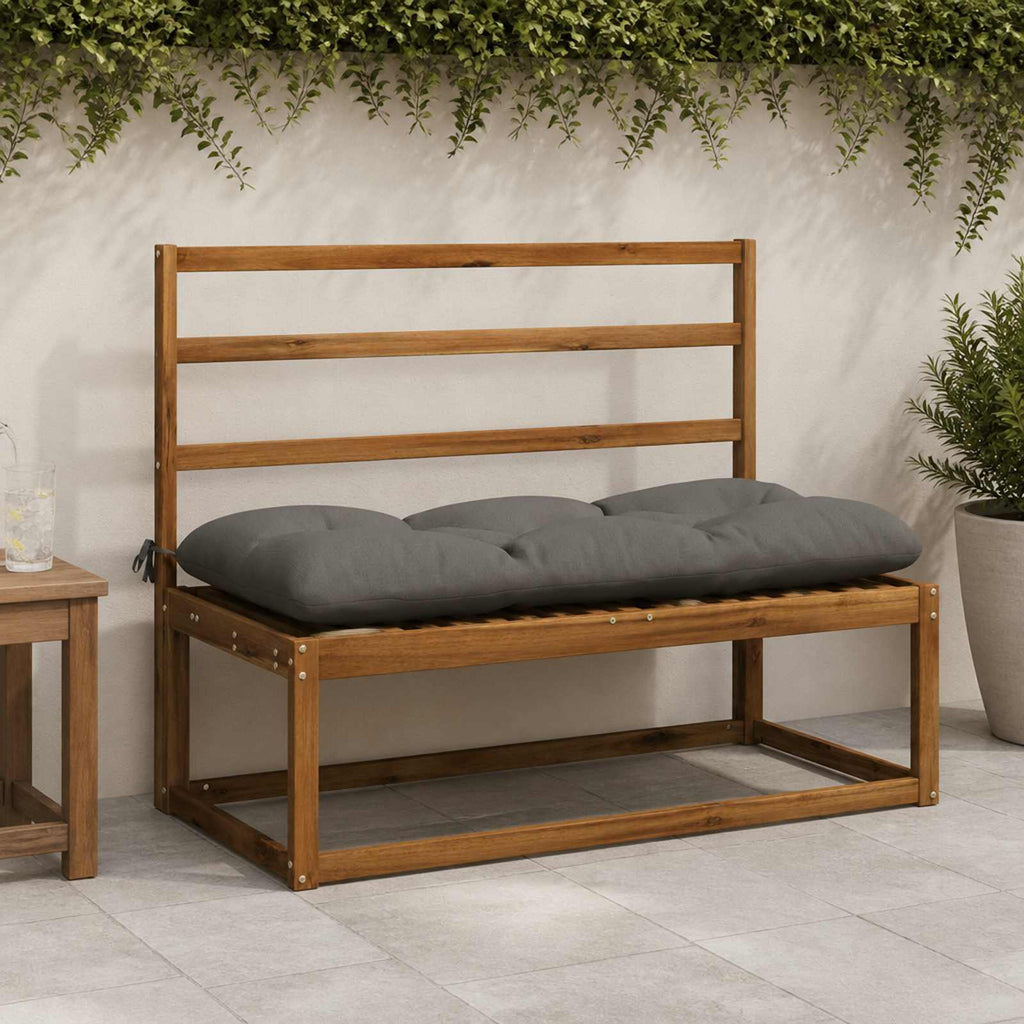 vidaXL Poduszka na ławkę VIANEN 100% poliester Szary 120 x 50 x 12 cm