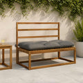 vidaXL Poduszka na ławkę VIANEN 100% poliester Szary 130 x 60 x 12 cm