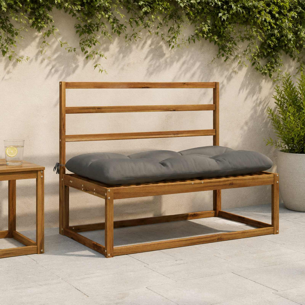 vidaXL Poduszka na ławkę VIANEN 100% poliester Szary 110 x 60 x 12 cm