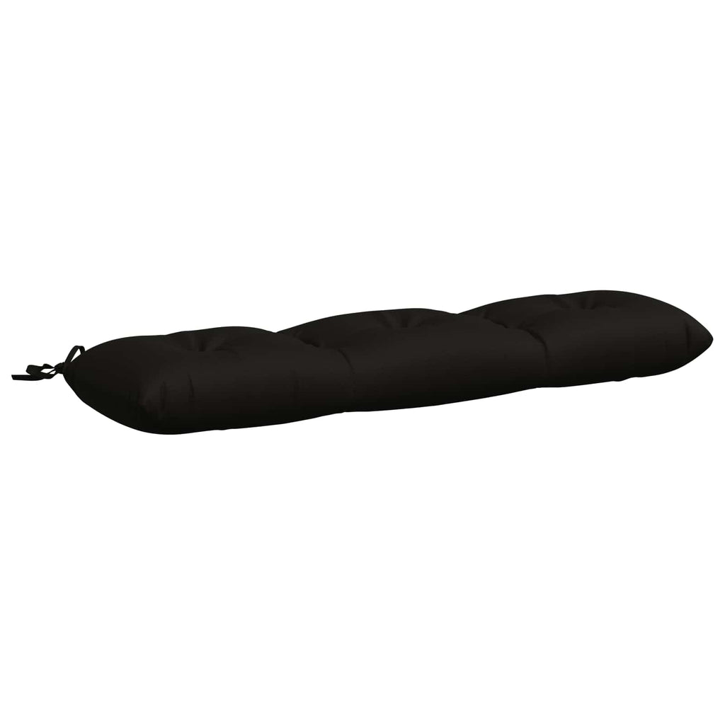 vidaXL Poduszka na ławkę VIANEN 100% poliester Czarny 130 x 30 x 12 cm