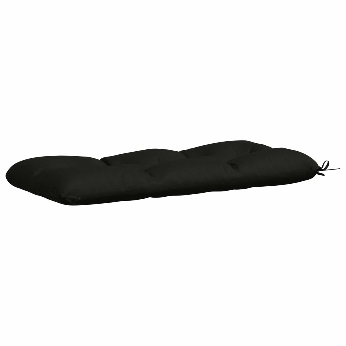 vidaXL Poduszka na ławkę VIANEN 100% poliester Czarny 130 x 50 x 12 cm