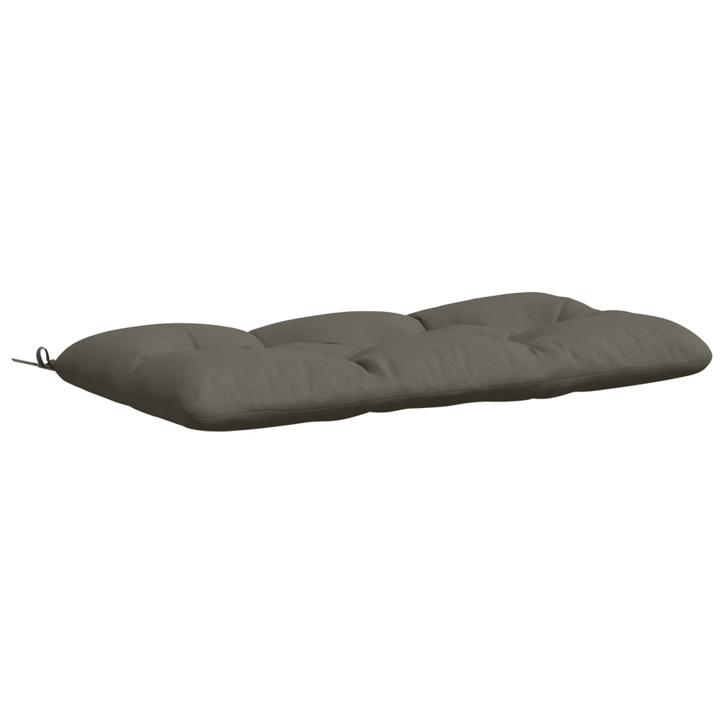 vidaXL Poduszka na ławkę VIANEN 100% poliester Szary 130 x 60 x 12 cm