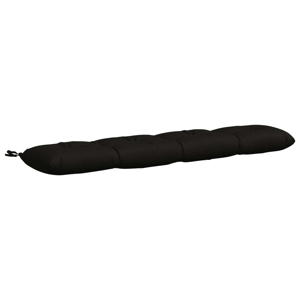 vidaXL Poduszka na ławkę VIANEN 100% poliester Czarny 140 x 30 x 12 cm