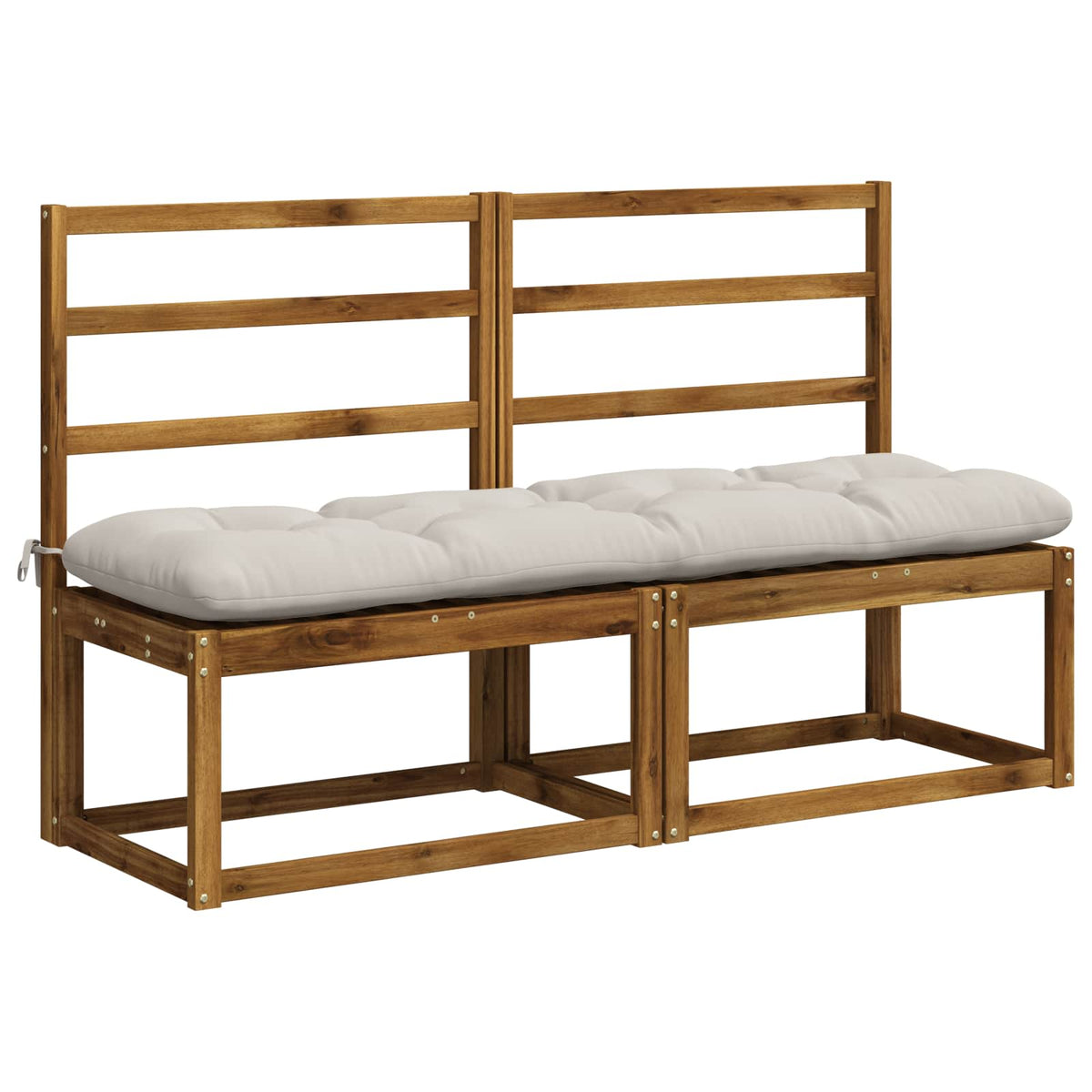 vidaXL Poduszka na ławkę VIANEN 100% poliester Biały 150 x 40 x 12 cm