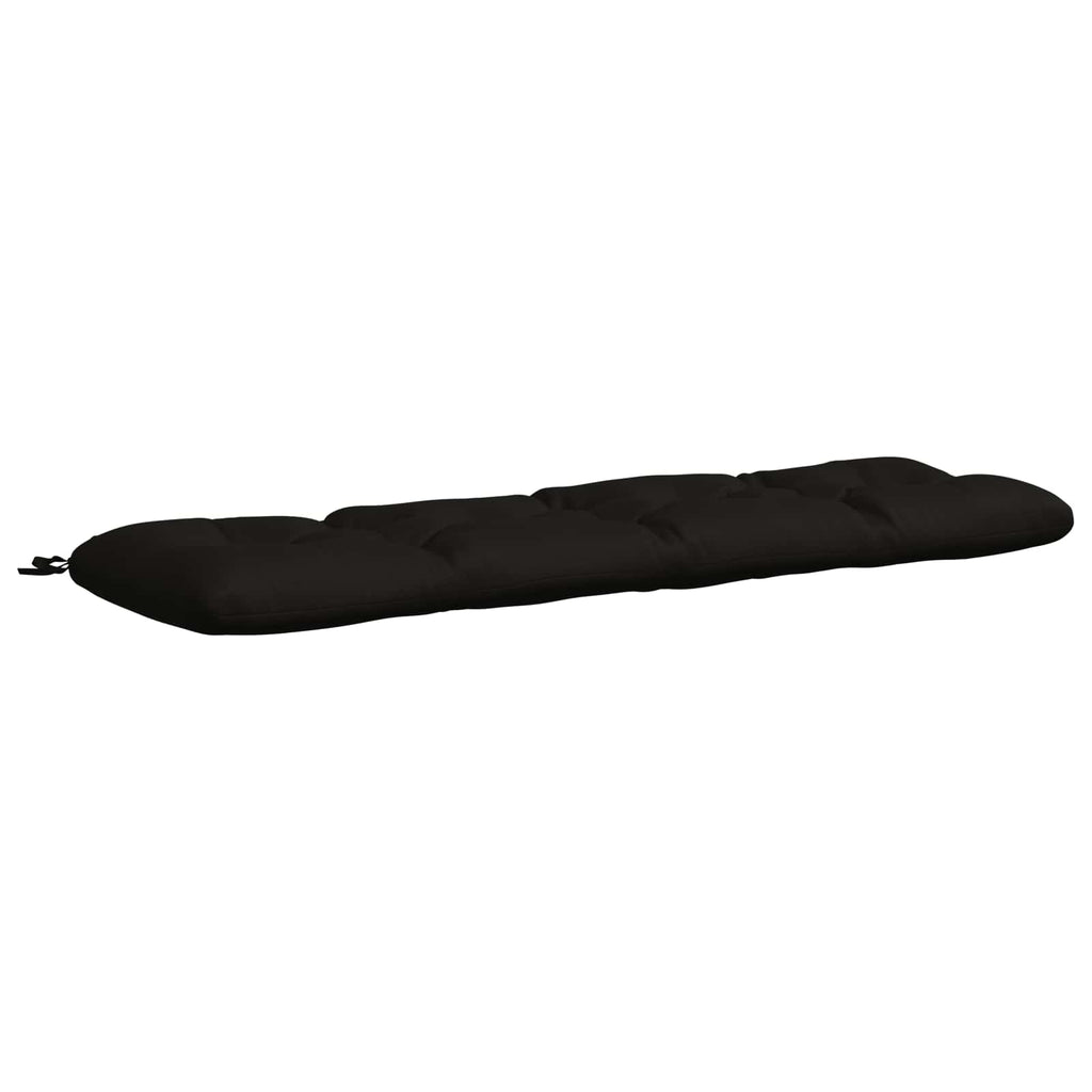 vidaXL Poduszka na ławkę VIANEN 100% poliester Czarny 150 x 40 x 12 cm