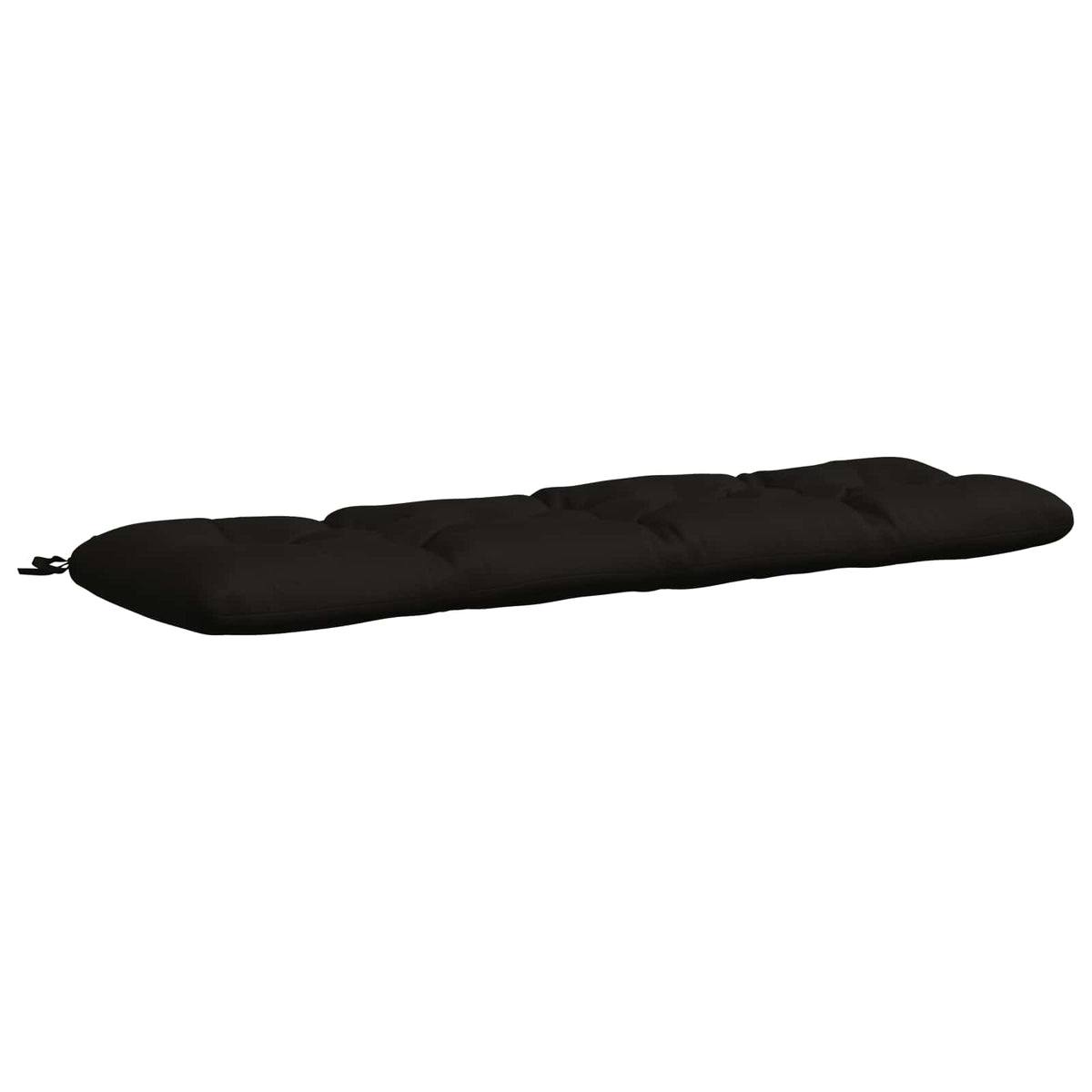 vidaXL Poduszka na ławkę VIANEN 100% poliester Czarny 150 x 40 x 12 cm