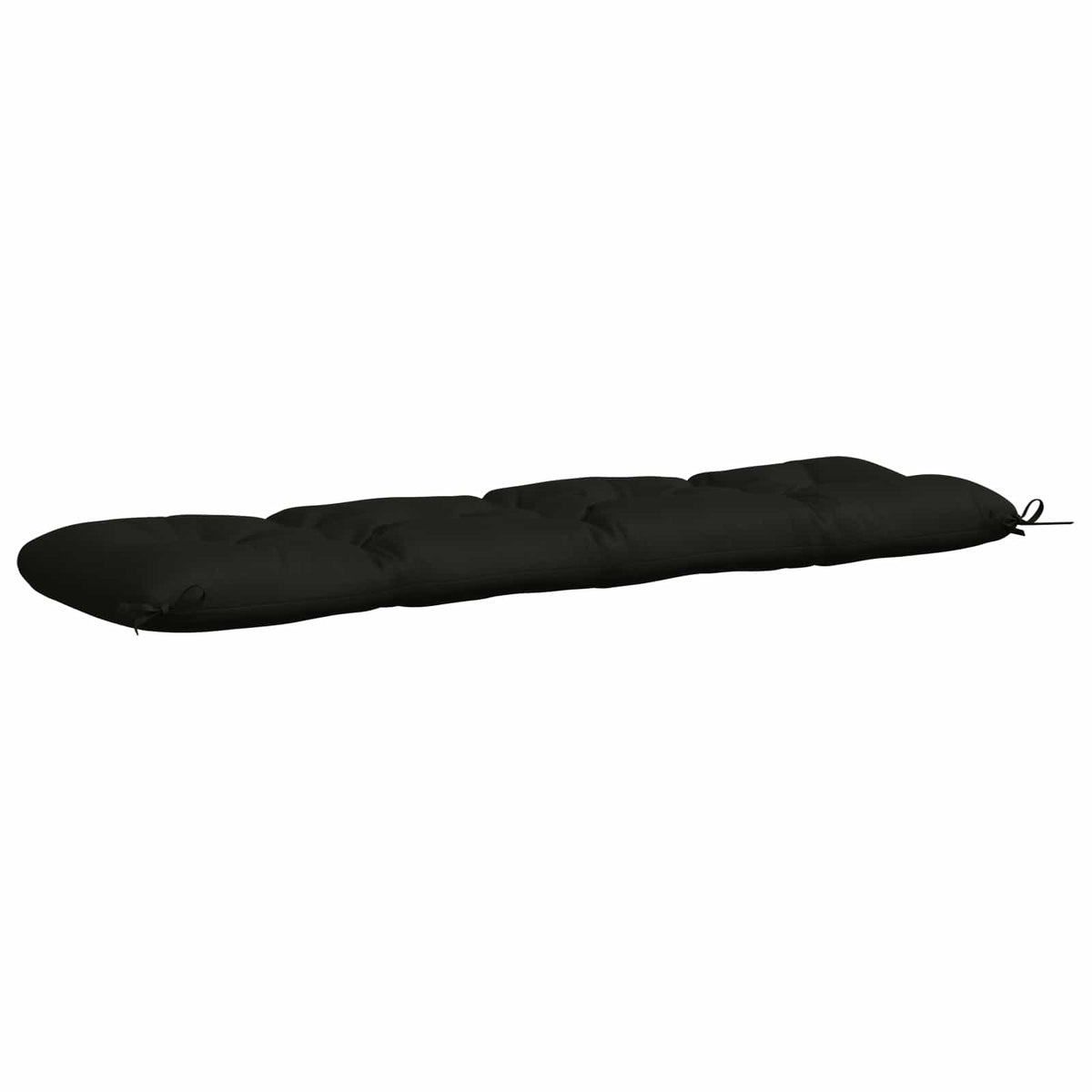vidaXL Poduszka na ławkę VIANEN 100% poliester Czarny 150 x 40 x 12 cm