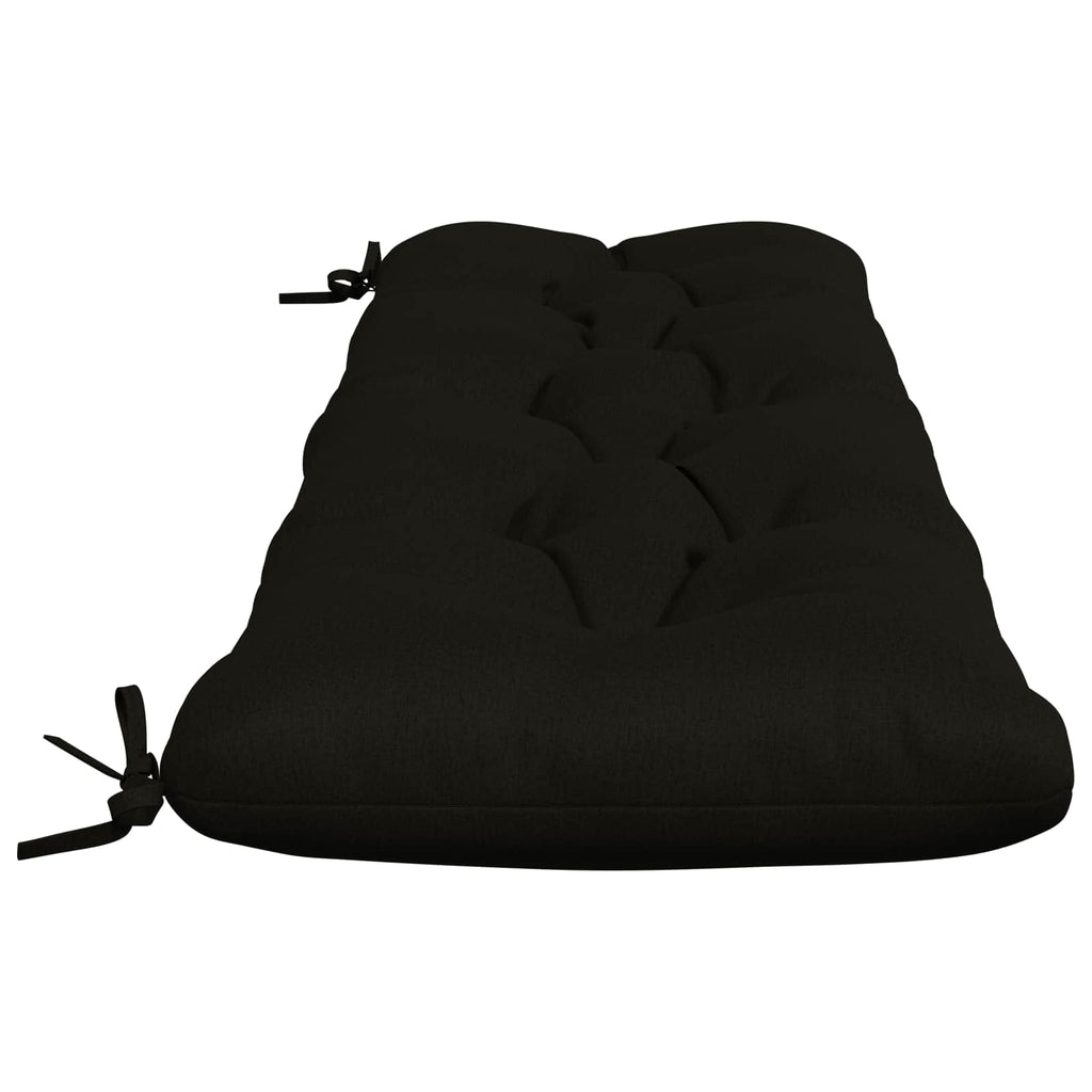 vidaXL Poduszka na ławkę VIANEN 100% poliester Czarny 150 x 40 x 12 cm