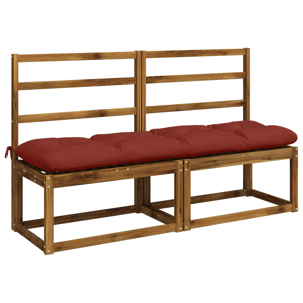 vidaXL Poduszki na ławkę 2-częściowe VIANEN 100% poliester czerwony