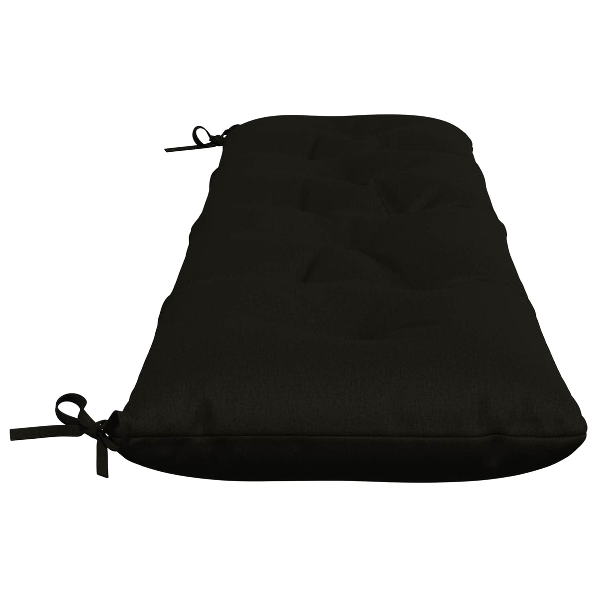 vidaXL Poduszka na ławkę VIANEN 100% poliester Czarny 160 x 40 x 12 cm