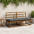 vidaXL Poduszka na ławkę VIANEN 100% poliester Szary 180 x 60 x 12 cm