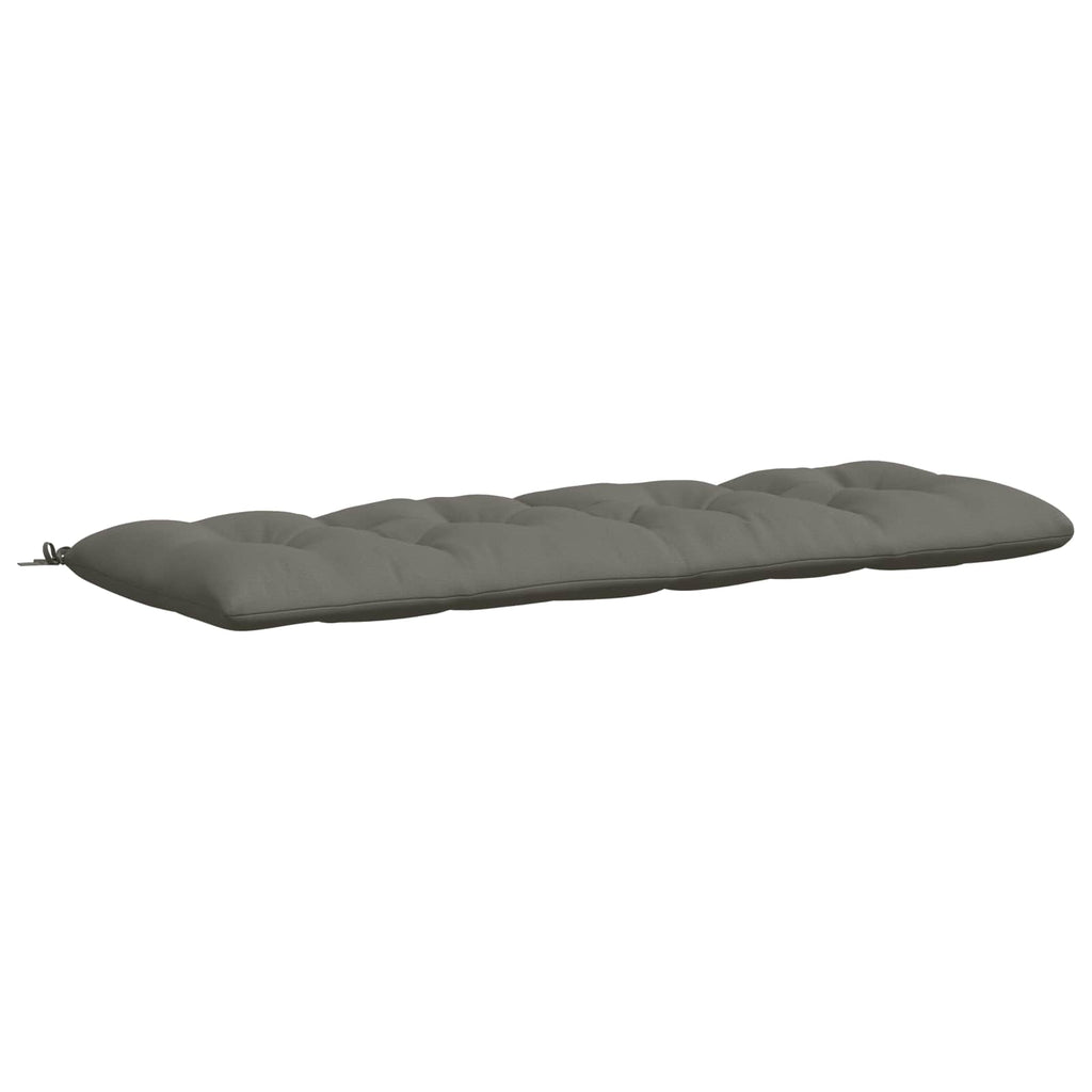 vidaXL Poduszka na ławkę VIANEN 100% poliester Szary 180 x 60 x 12 cm