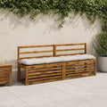 vidaXL Poduszka na ławkę VIANEN 100% poliester Biały 200 x 30 x 12 cm