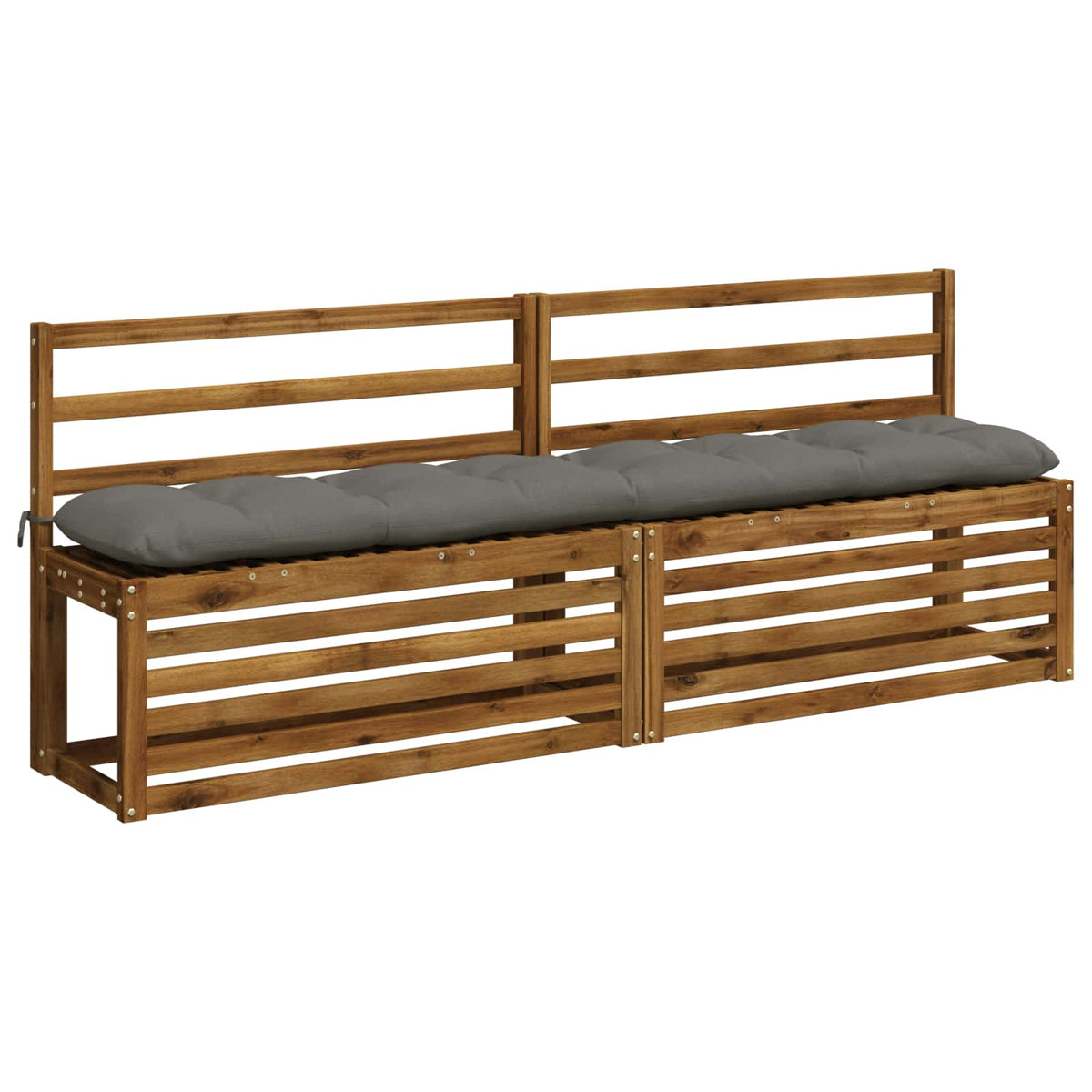 vidaXL Poduszki na ławkę 2-częściowe VIANEN 100% poliester Szary