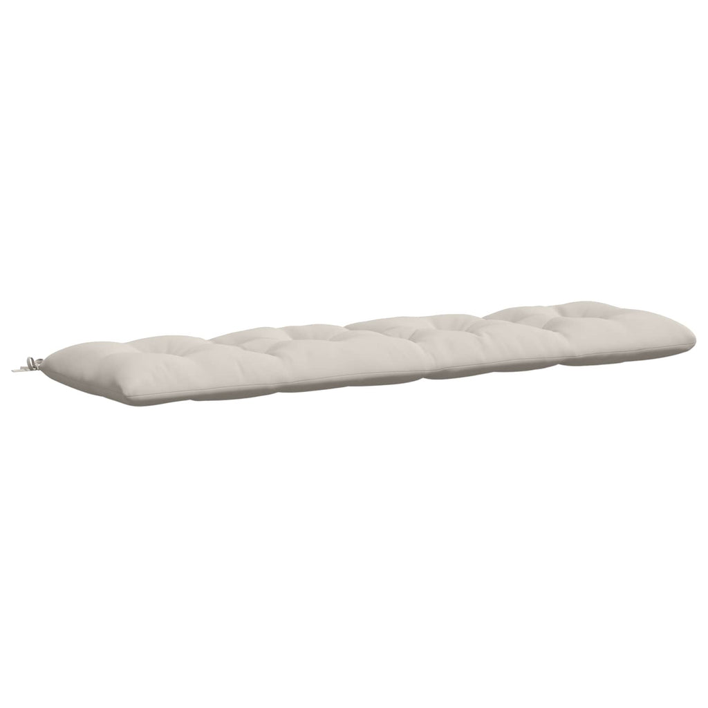 vidaXL Poduszka na ławkę VIANEN 100% poliester Biały 200 x 50 x 12 cm