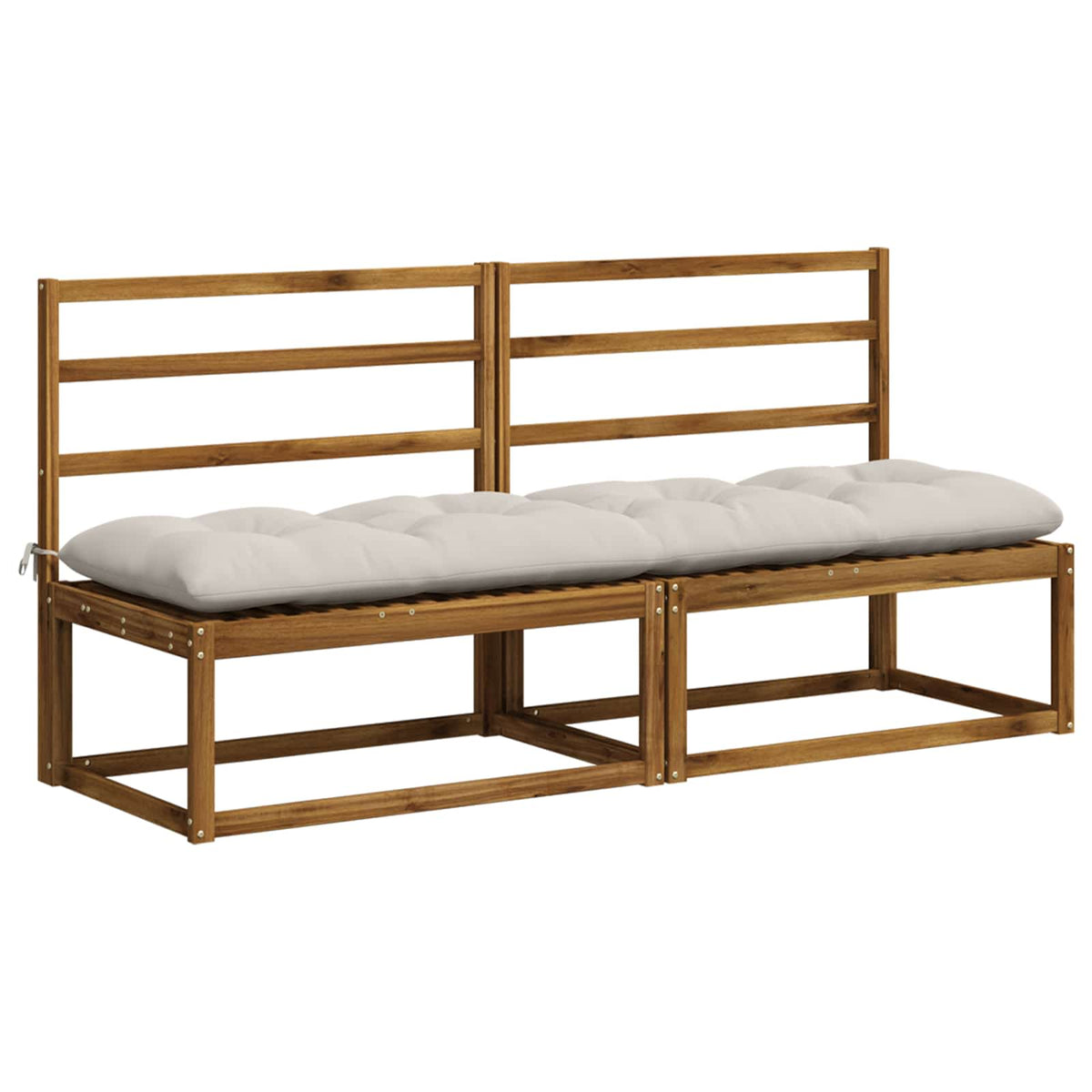 vidaXL Poduszka na ławkę VIANEN 100% poliester Biały 200 x 50 x 12 cm
