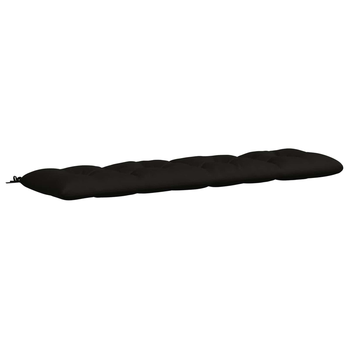 vidaXL Poduszka na ławkę VIANEN 100% poliester Czarny 200 x 50 x 12 cm