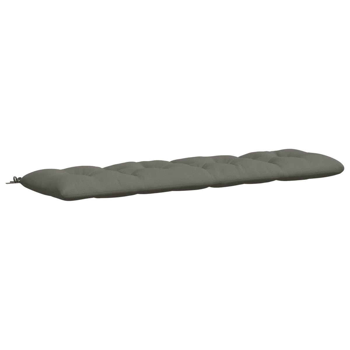 vidaXL Poduszka na ławkę VIANEN 100% poliester Szary 200 x 50 x 12 cm