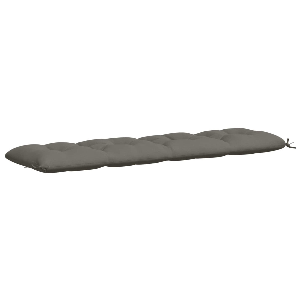 vidaXL Poduszka na ławkę VIANEN 100% poliester Szary 200 x 50 x 12 cm