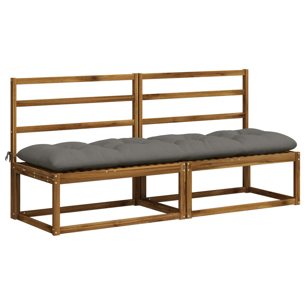 vidaXL Poduszka na ławkę VIANEN 100% poliester Szary 200 x 50 x 12 cm