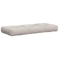 vidaXL Poduszka na Paletę VIANEN 100% poliester Biały 120 x 50 x 12 cm