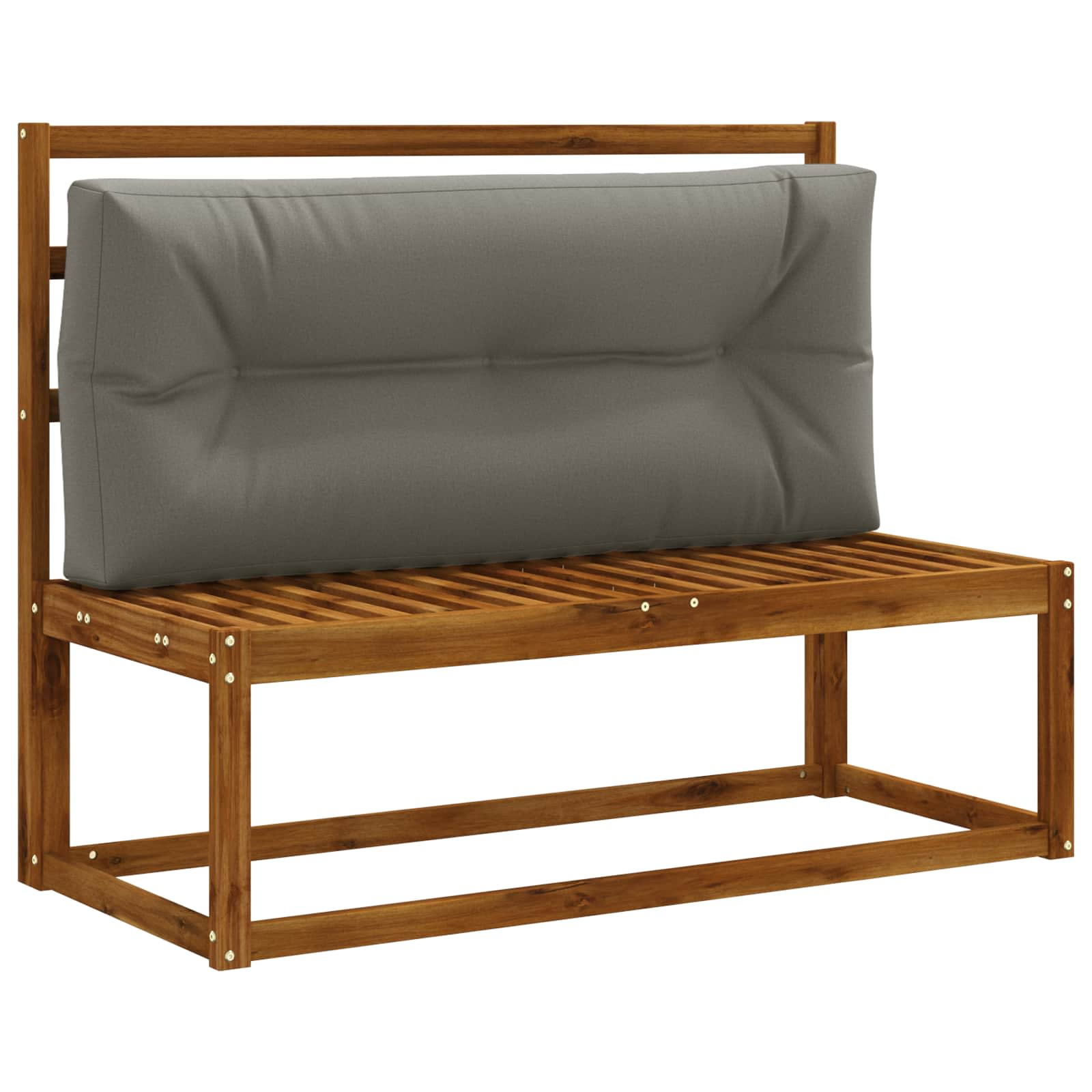 vidaXL Poduszka na paletę VIANEN 100% poliester Szary 120 x 40 x 12 cm