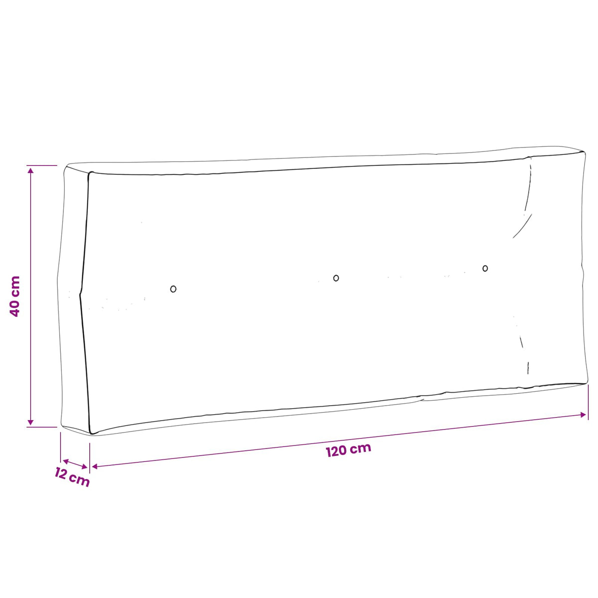 vidaXL Poduszka na paletę VIANEN 100% poliester Szary 120 x 40 x 12 cm