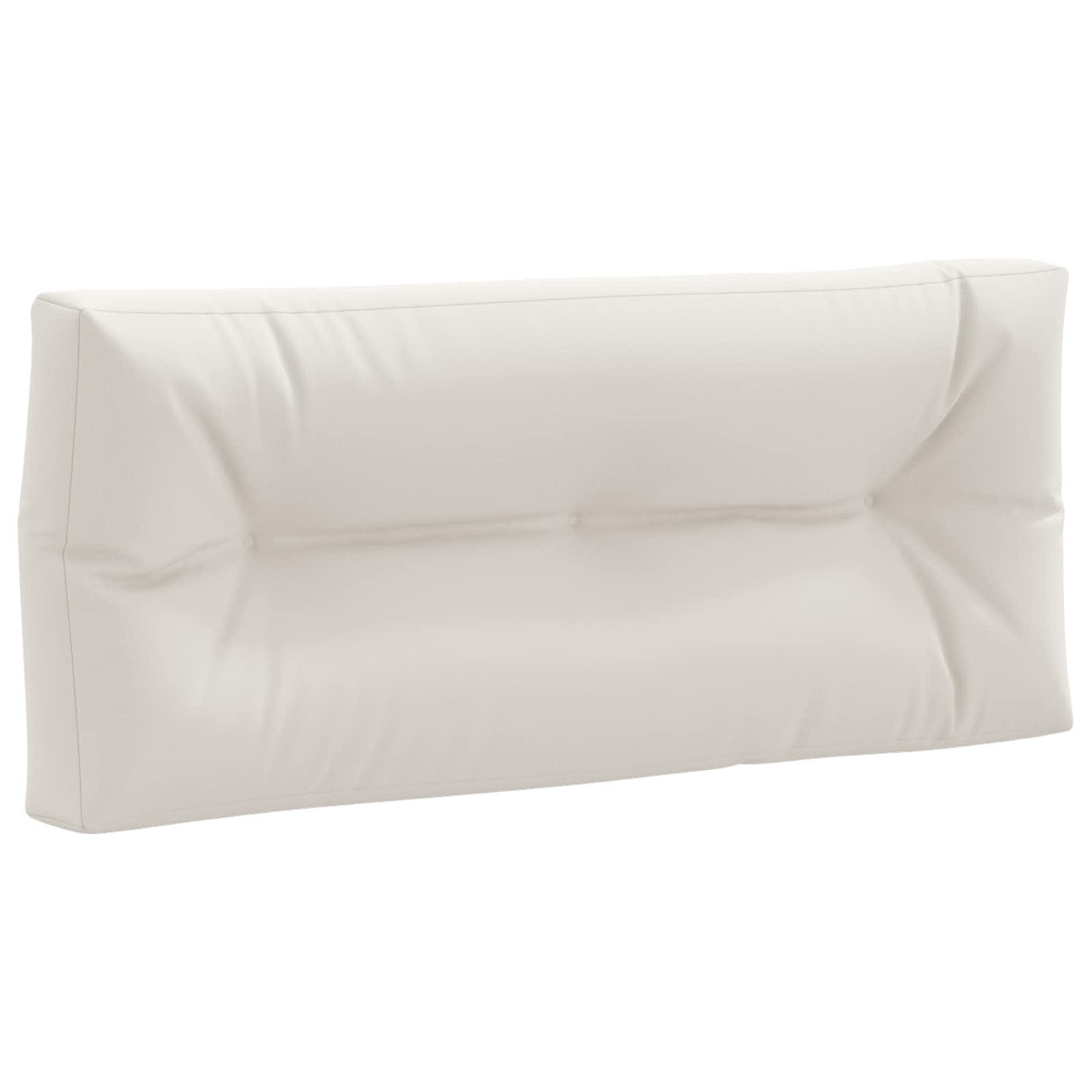 vidaXL Poduszka na paletę VIANEN 100% poliester Biały 120 x 60 x 12 cm