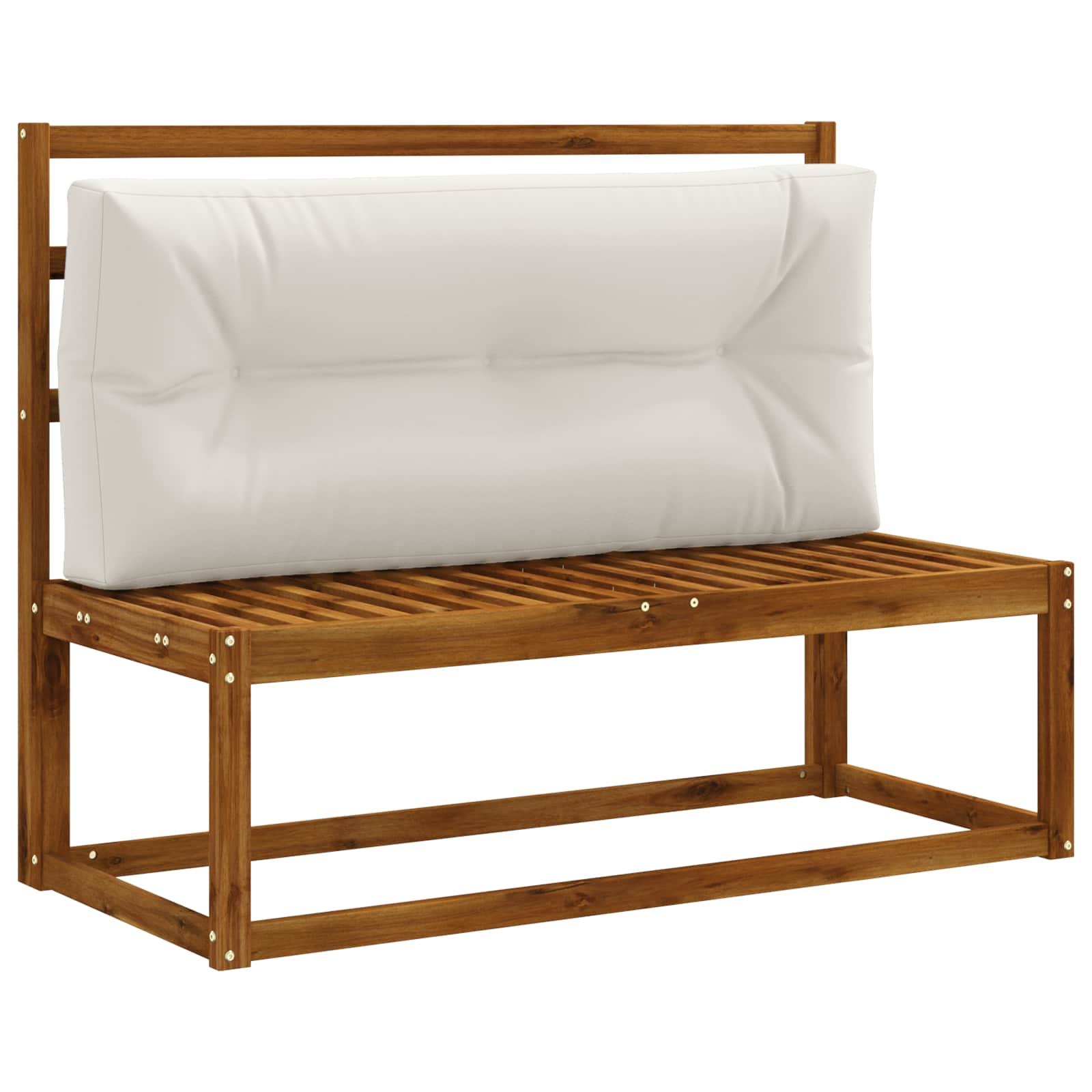 vidaXL Poduszka na paletę VIANEN 100% poliester Biały 120 x 60 x 12 cm