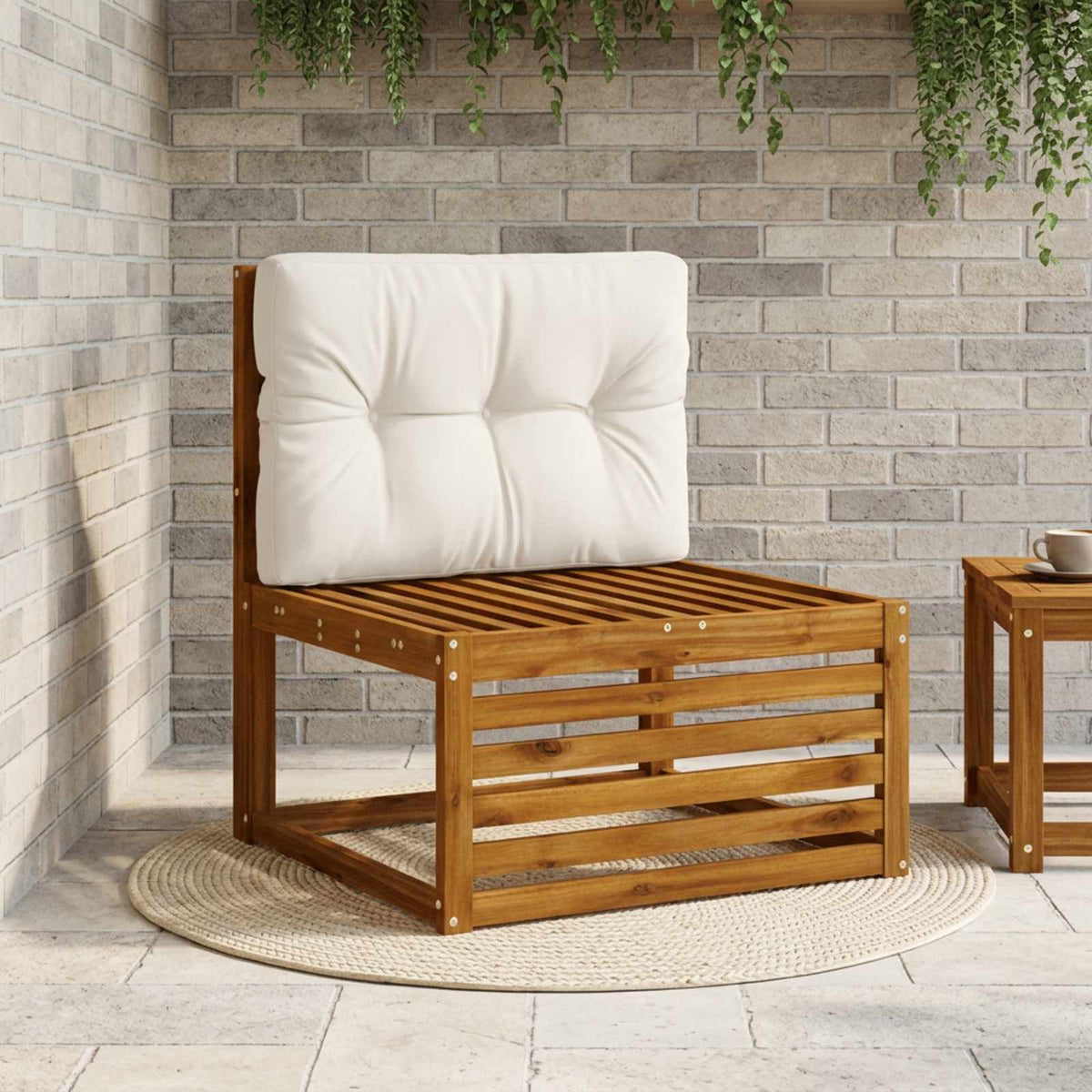 vidaXL Poduszka na paletę VIANEN 100% poliester Biały 70 x 60 x 12 cm