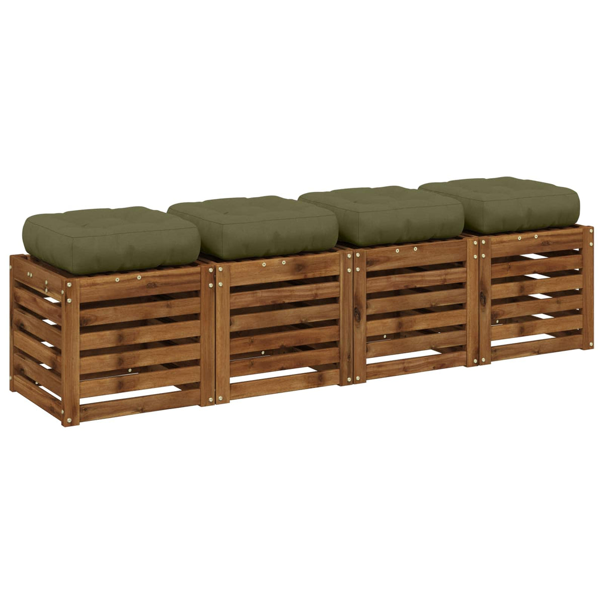 vidaXL Poduszki siedzące 4-częściowe VIANEN 4 pcs 100% poliester