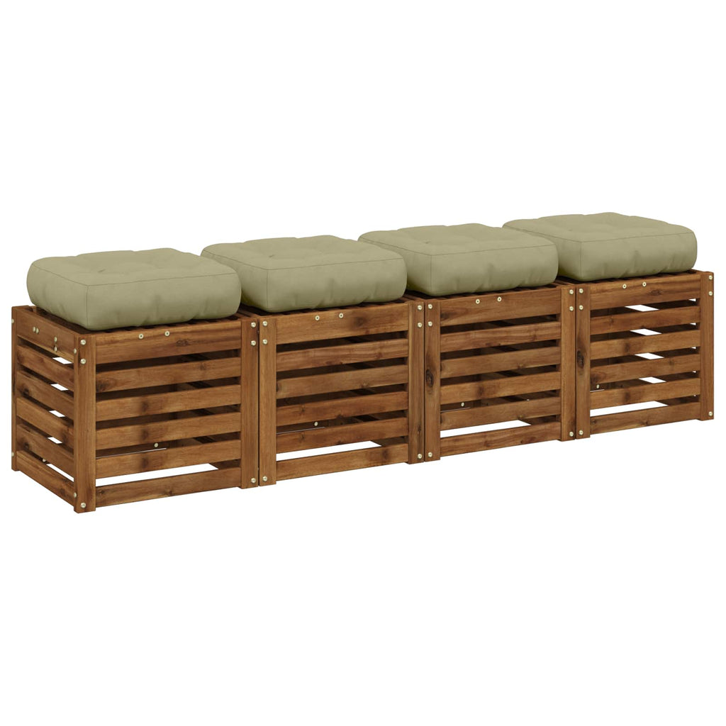 vidaXL Poduszki siedzące 4-częściowe VIANEN 4 pcs 100% poliester