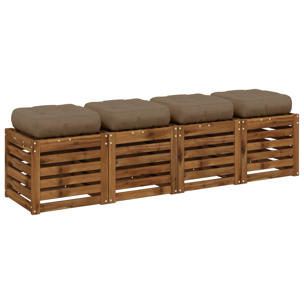 vidaXL Poduszki siedzące 4-częściowe VIANEN 4 pcs 100% poliester