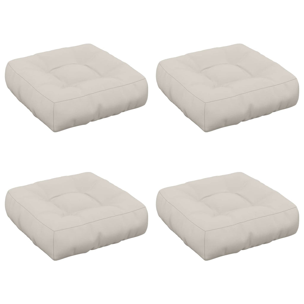 vidaXL Poduszki siedzące 4-częściowe VIANEN 4 pcs 100% poliester Biały