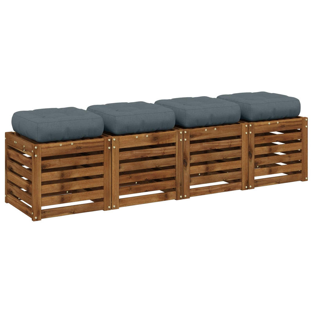 vidaXL Poduszki siedzące 4-częściowe VIANEN 4 pcs 100% poliester