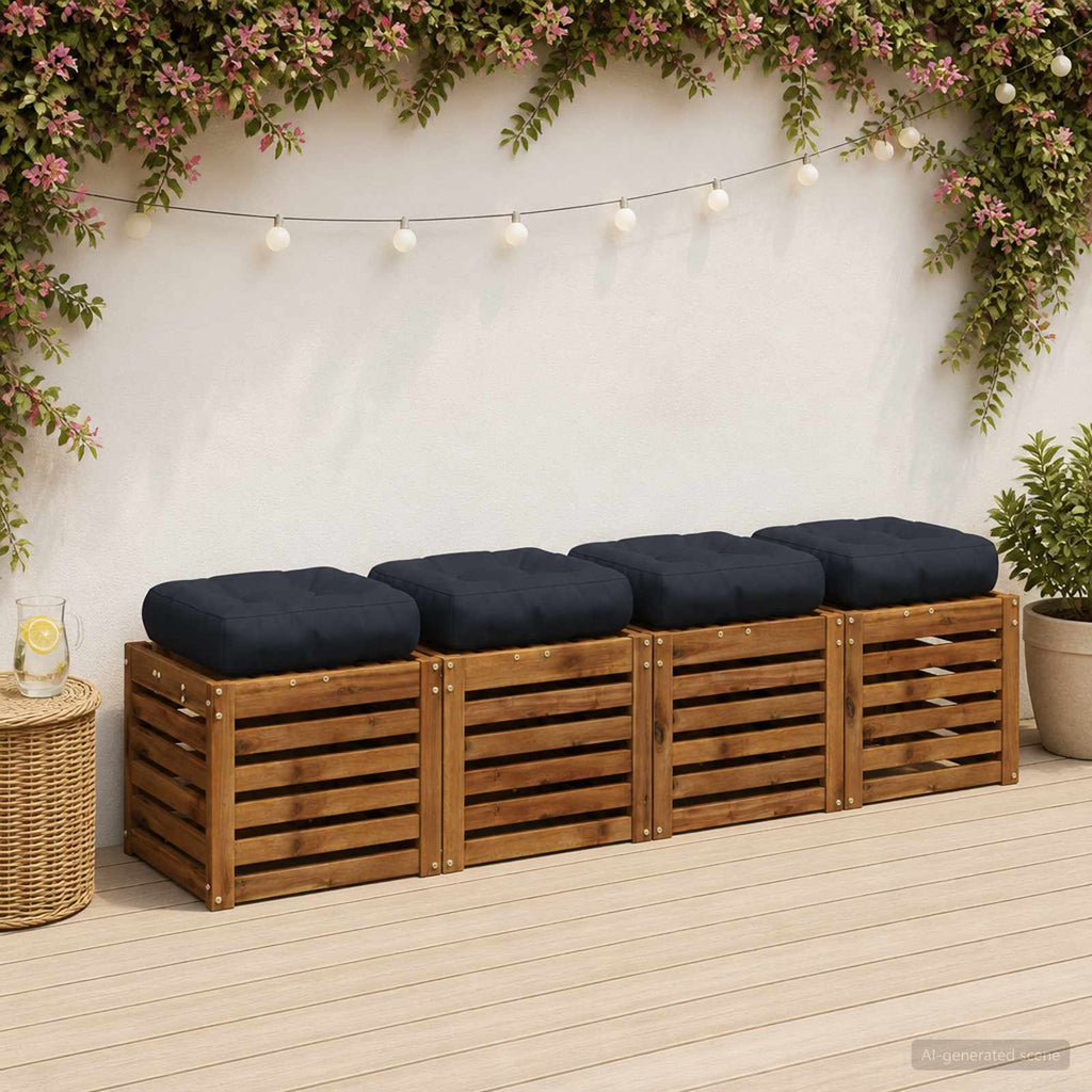 vidaXL Poduszki siedzące 4-częściowe VIANEN 4 pcs 100% poliester