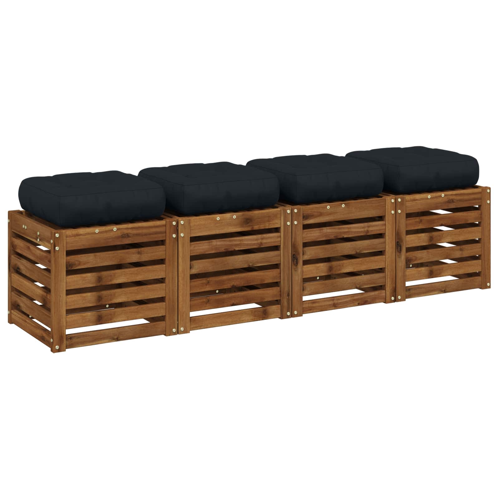 vidaXL Poduszki siedzące 4-częściowe VIANEN 4 pcs 100% poliester