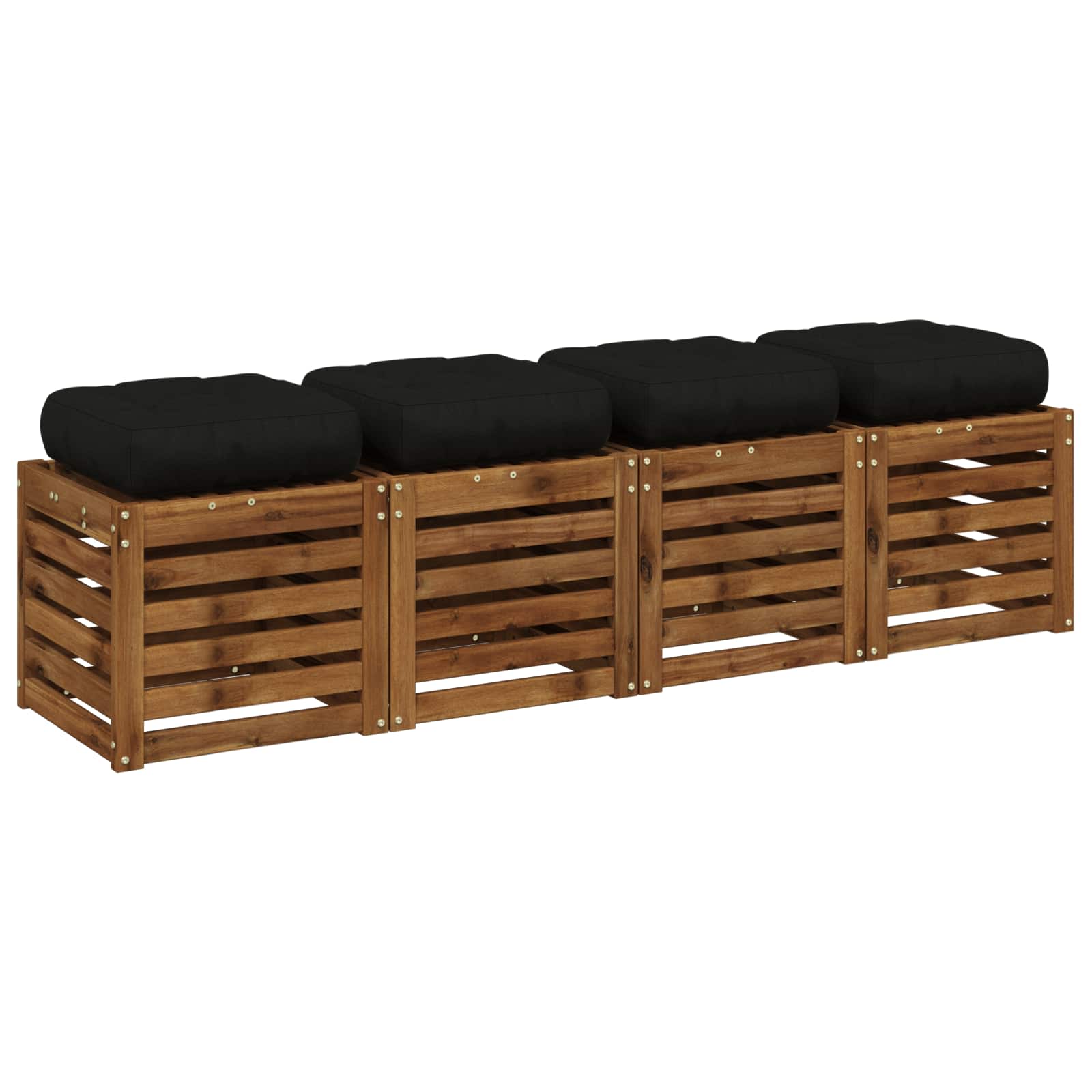 vidaXL Poduszki siedzące 4-częściowe VIANEN 4 pcs 100% poliester