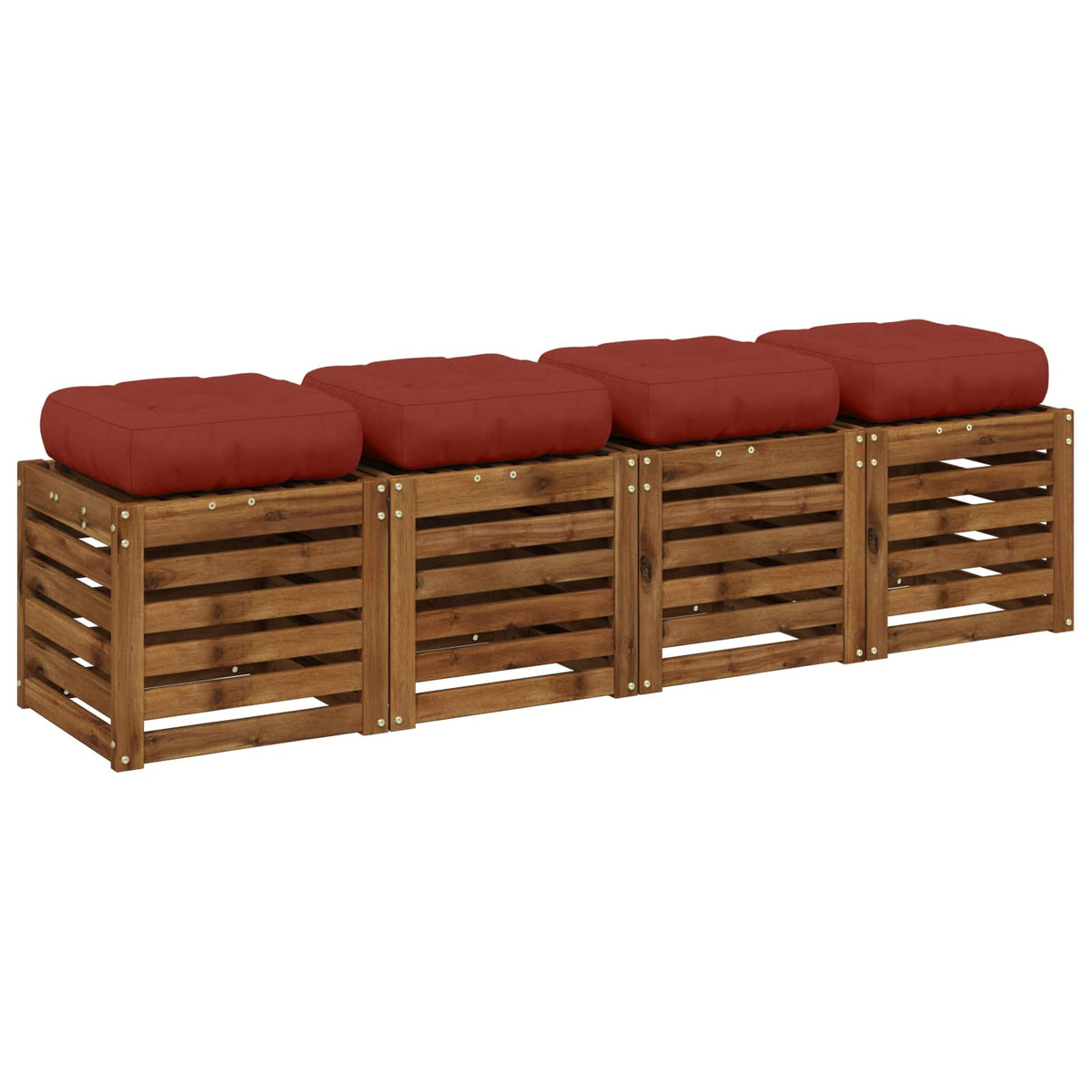 vidaXL Poduszki siedzące 4-częściowe VIANEN 4 pcs 100% poliester