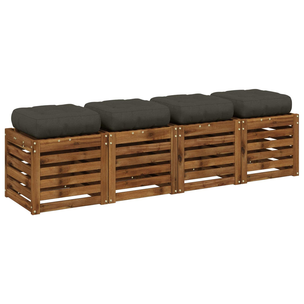 vidaXL Poduszki siedzące 4-częściowe VIANEN 4 pcs 100% poliester