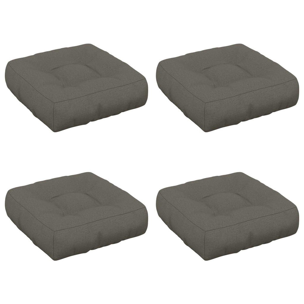 vidaXL Poduszki siedzące 4-częściowe VIANEN 4 pcs 100% poliester Szary
