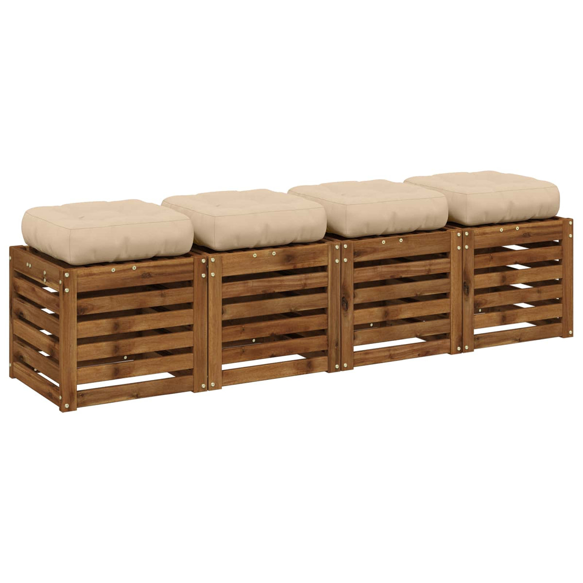 vidaXL Poduszki siedzące 4-częściowe VIANEN 4 pcs 100% poliester