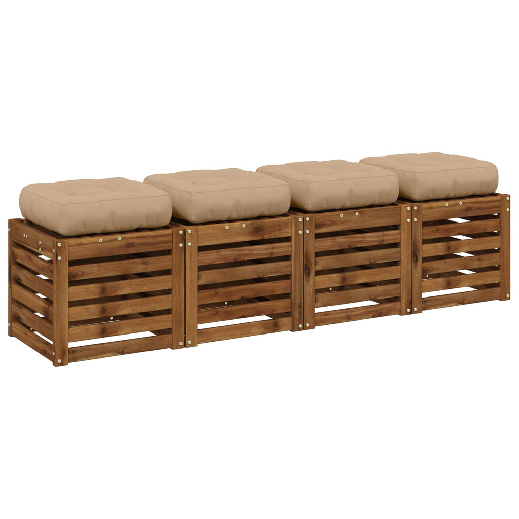 vidaXL Poduszki siedzące 4-częściowe VIANEN 4 pcs 100% poliester