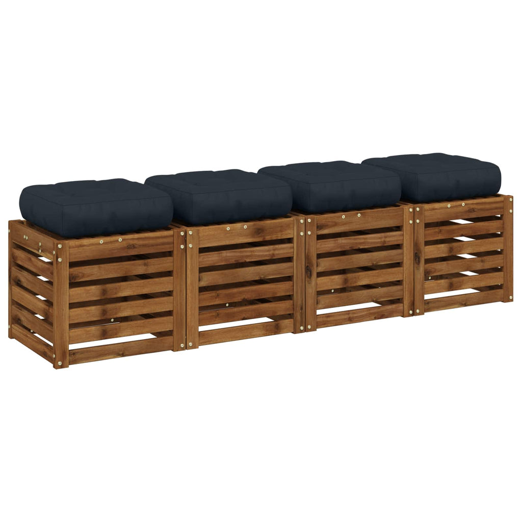 vidaXL Poduszki siedzące 4-częściowe VIANEN 4 pcs 100% poliester