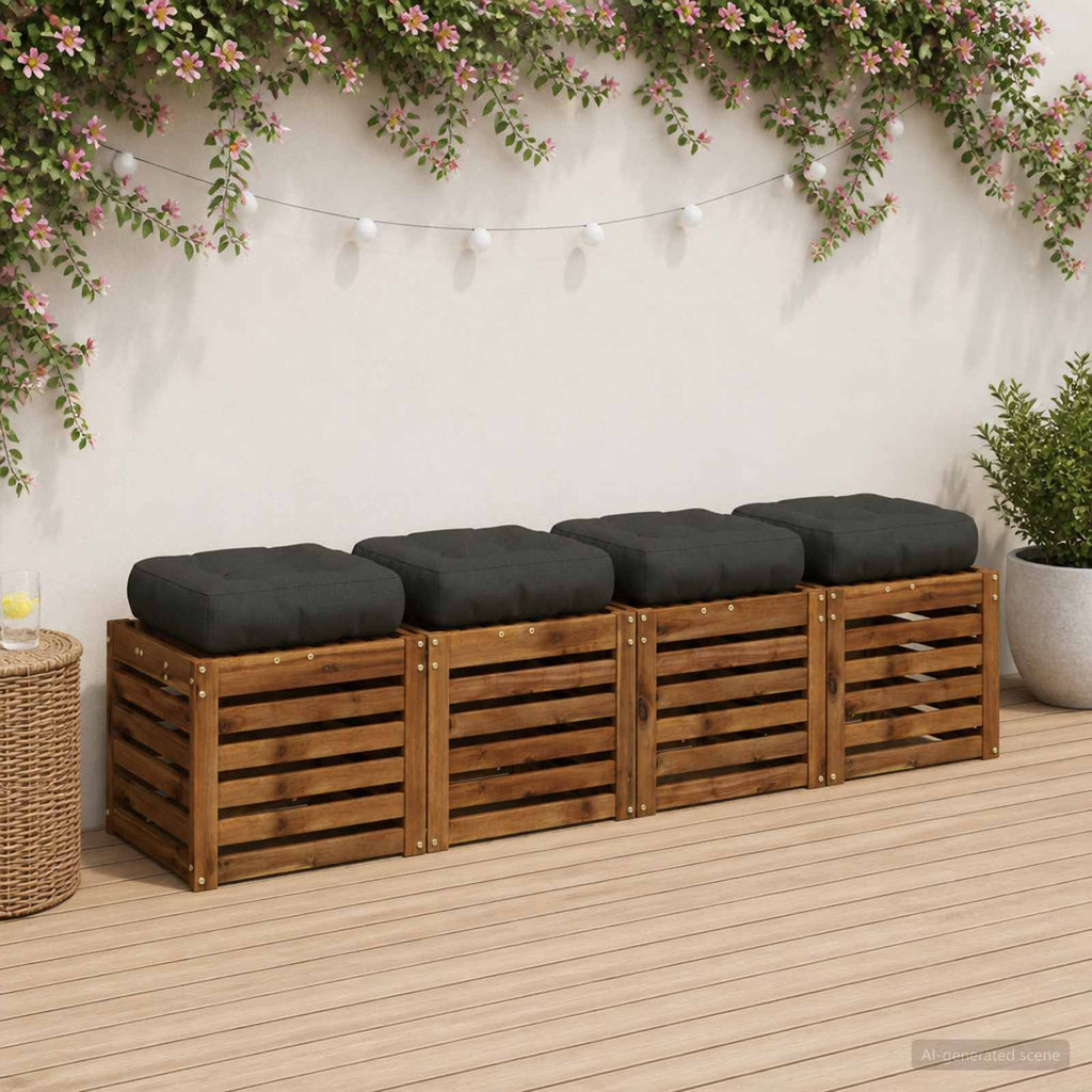 vidaXL Poduszki siedzące 4-częściowe VIANEN 4 pcs 100% poliester