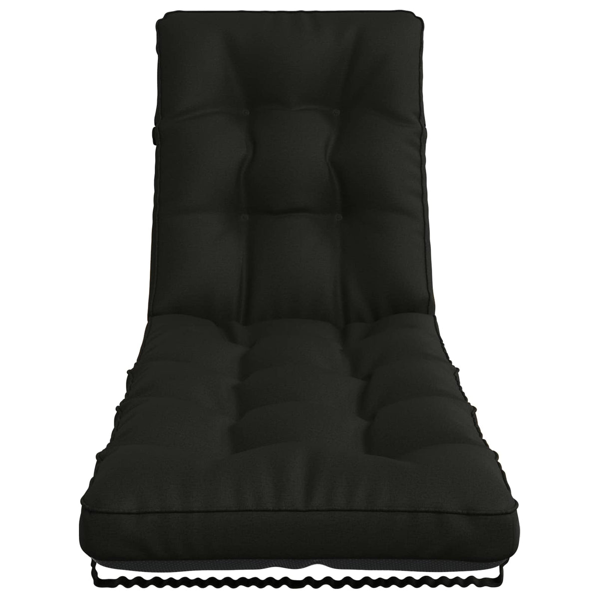 vidaXL Poduszka na leżak VIANEN 100% poliester Czarny 200 x 50 x 8 cm