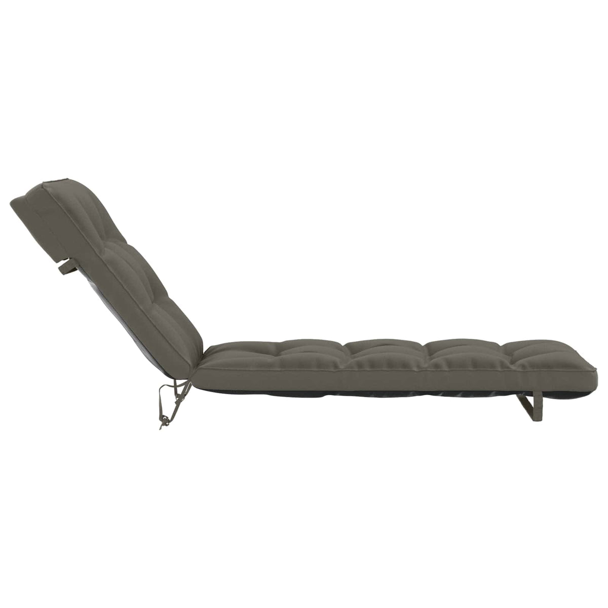 vidaXL Poduszka na leżak VIANEN 100% poliester Szary 200 x 50 x 8 cm